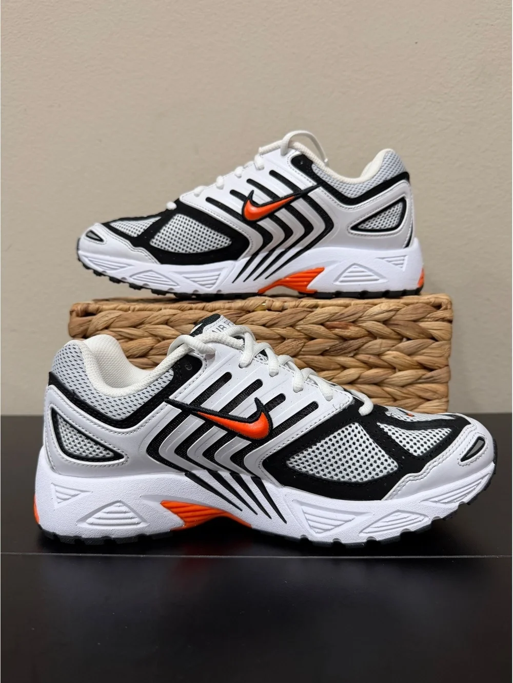 Size 10.5 - Nike Air Pegasus 2K5 White Safety Orange